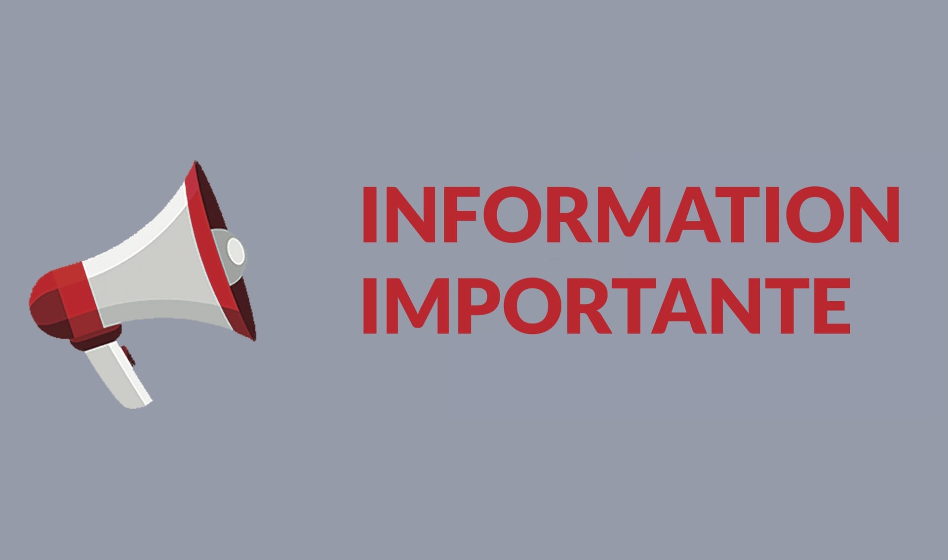 Illustration : Information importante